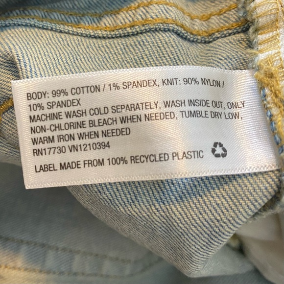 Isabel Maternity Crossover Panel Lightwash Denim Short (size 10, 12, and 14) - Picture 7 of 8